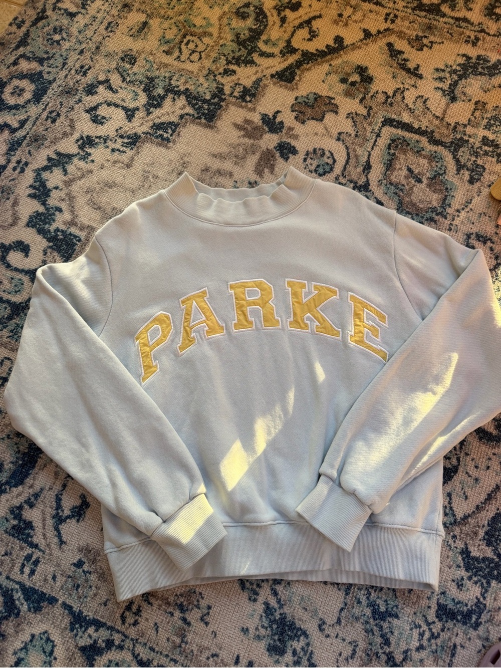 Blueberry Lemonade PARKE Varsity Mockneck Sweatshirt S/M